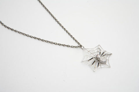 Diamond Spider Pendant
