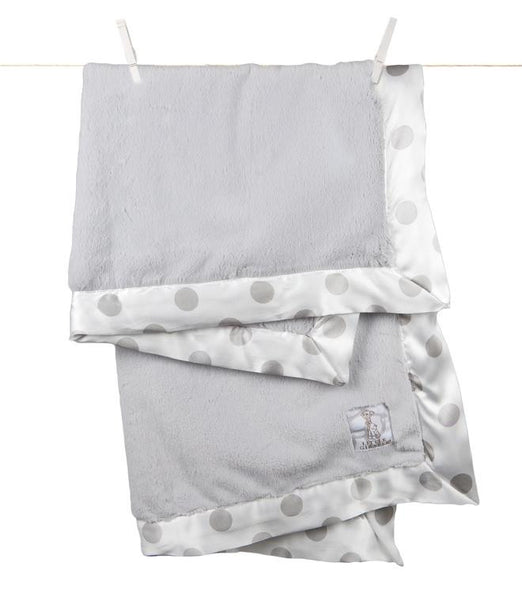 Luxe New Dot Blanket, Silver
