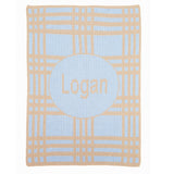 Crazy for Plaid Personalized Blanket