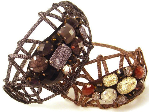 Metallic Shimmer Beaded Headbands