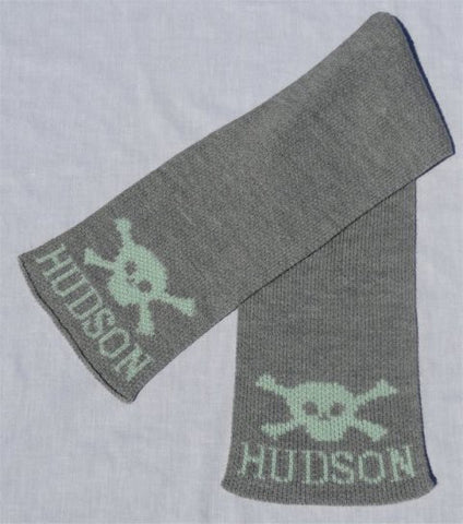 Skull & Crossbone Personalized Scarf (Children's)