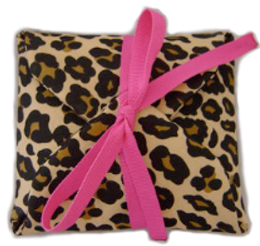 Leopard & Pink Travel Jewelry Pouch