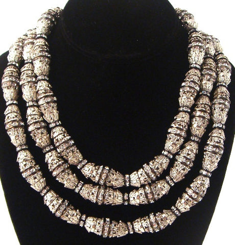 "Shannon" Triple Strand Necklace