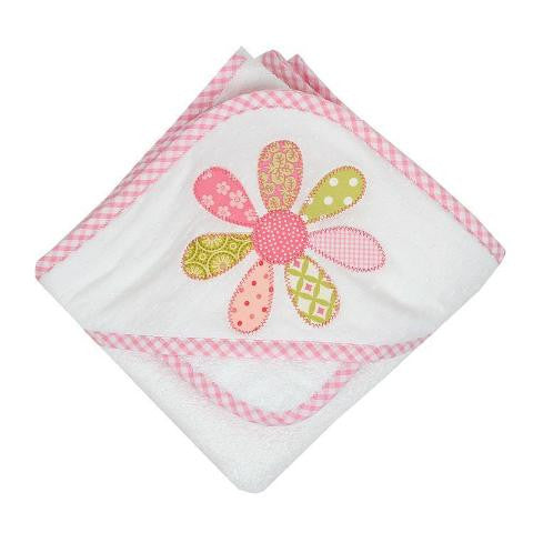 "Funky Flower" Hooded Towel & Washcloth Set