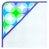 Bubbles Hooded Towel Set, Cobalt Blue