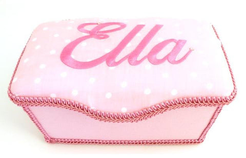 Personalized Baby Wipe Case, Dots (Nursery Size)