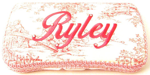 Personalized Baby Wipe Case, Pink Toile (Travel Size)