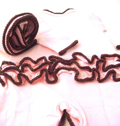 Ruffle Romper & Receiving Blanket Set (6-9 months)