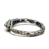 Ruthenium & Gold Snake Bangle