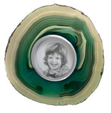 Obra Agate Photo Frame, Grass (Small)