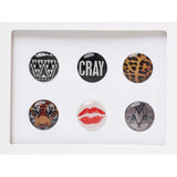 "Cray" Theme Home Button Stickers (Pack of 6)