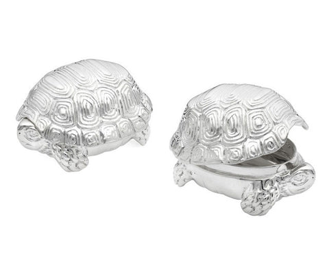 Sterling Turtle Pillbox