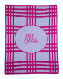 Crazy for Plaid Personalized Blanket