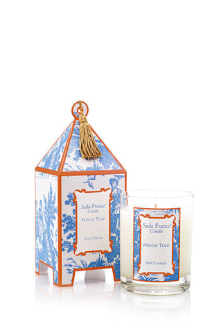 French Tulip Pagoda Box Candle