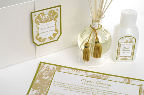 Elegant Gardenia Classic Toile Diffuser Set