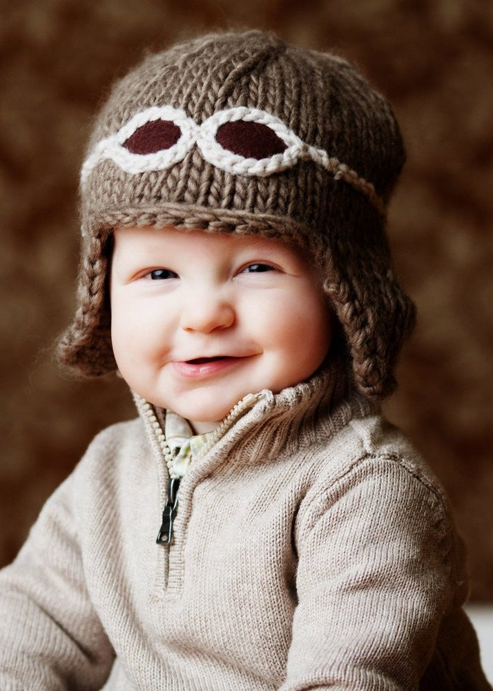 Kids aviator hat and goggles outlet