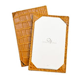 Croco Embossed Jotter with Personalized Cards (4 Color Choices)