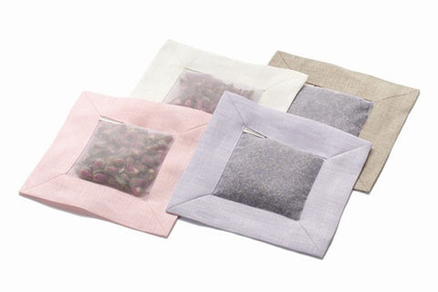 Square Sachets, Natural Linen