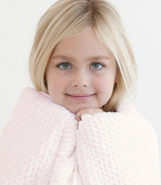 Luxe Twist Blanket, Pink