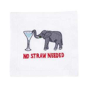 No Straw Needed Cocktail Napkins