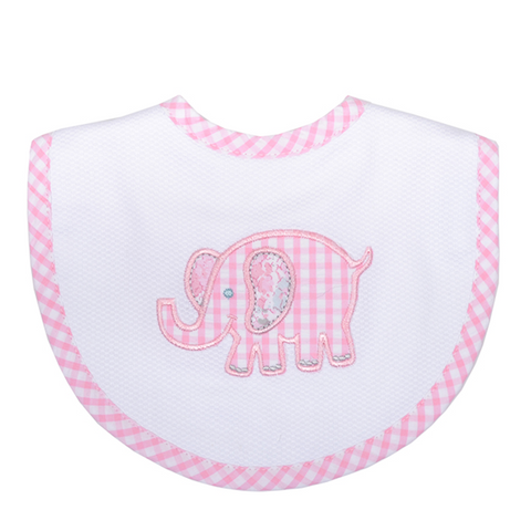 Pink Elephant Bib