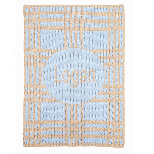 Crazy for Plaid Personalized Blanket