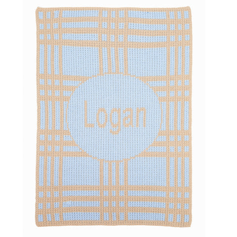 Crazy for Plaid Personalized Blanket