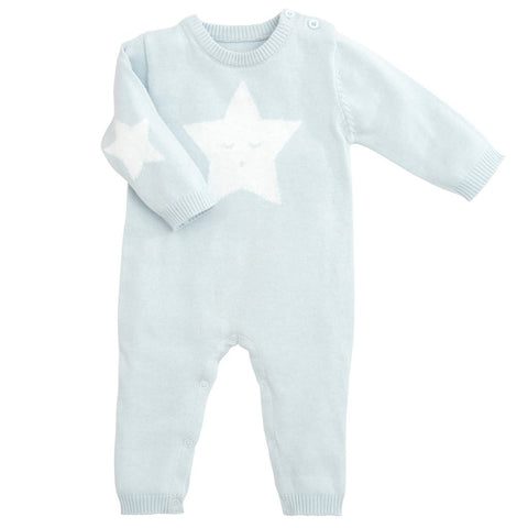 Blue Star Knit Jumpsuit (6M)