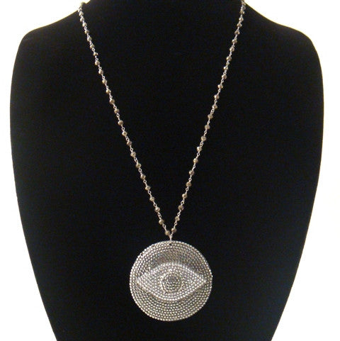 Big evil eye discount necklace