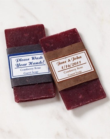 Personalized Individual Guest Soap Refills, Cranberry Rose