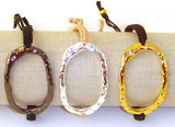 Quartz Hand-Hammered Circle of Life Bracelets
