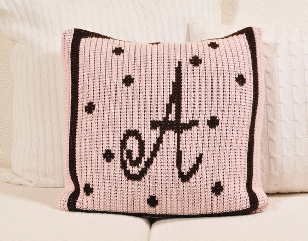 Personalized Pillow with Polka Dots & Border