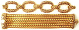 Flower Detail Bronze Bracelets