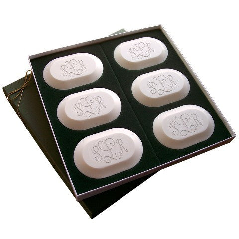 "Classic" Monogrammed Soap Set, 6 Bars
