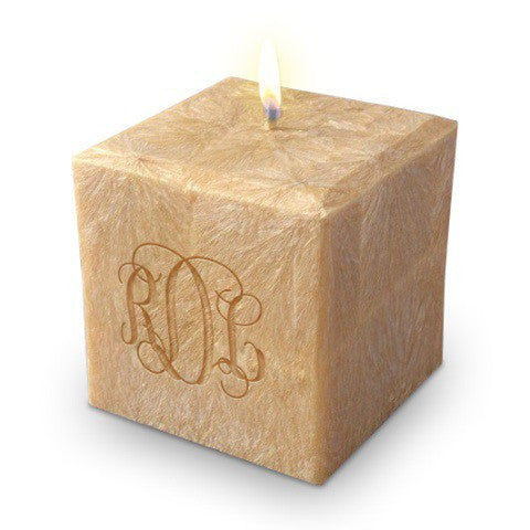 Monogrammed Candle, 4" Square