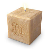 Monogrammed Candle, 3" Square