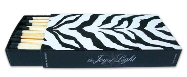Zebra Matchboxes (Black), Set of 2