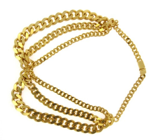 Twist Chain Link Golden Necklace