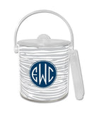 Personalized Ice Bucket & Tongs: NEW PATTERNS & STYLES