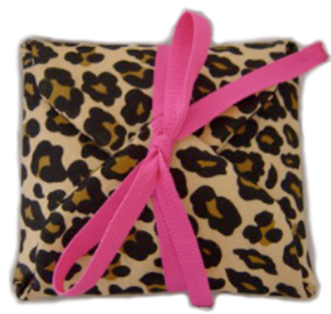 Leopard & Pink Travel Jewelry Pouch