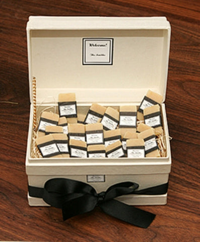 Personalized Individual Guest Soaps, White Box