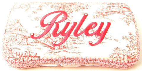 Personalized Baby Wipe Case, Pink Toile (Travel Size)