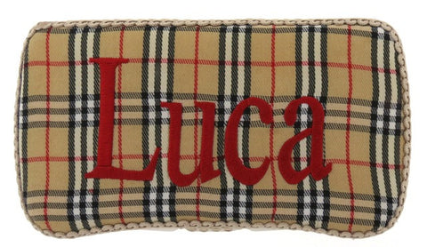 Personalized Baby Wipe Case, "Mad for Plaid" (Travel Size)