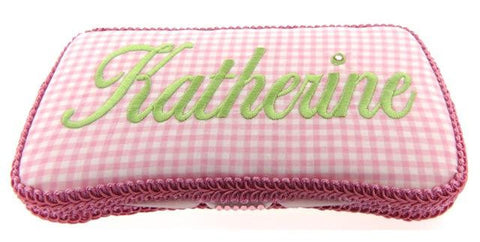 Personalized Baby Wipe Case, Preppy Gingham (Travel Size)