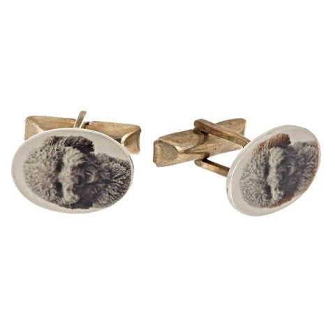 Personalized "Photo" Cufflinks, Sterling Silver
