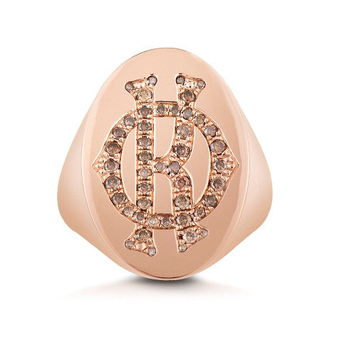 Chilla Diamond Signet Ring