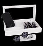 Eyewear Organizer Box, White Lacquer