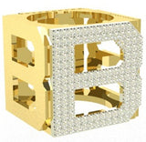 Diamond & Yellow Gold "Monoglam" Ring