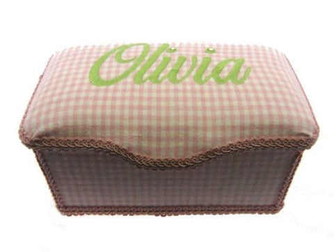 Personalized Baby Wipe Case, Preppy Gingham (Full Size)